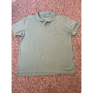 Peter Millar Polo Shirt Size XXL Cotton Blend Light Green Made In Peru